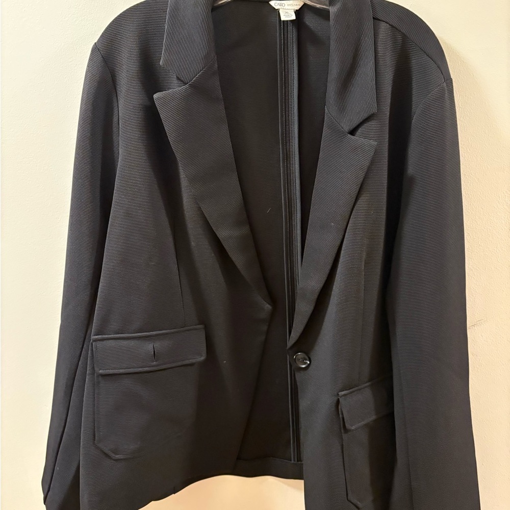 Black Blazer with Pockets